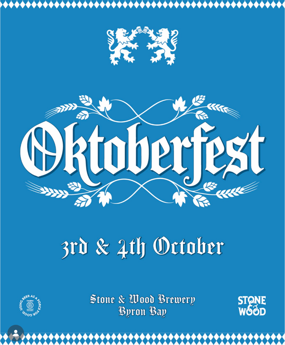 Stone & Wood Byron Bay Oktoberfest, 3 and 4 October 2026