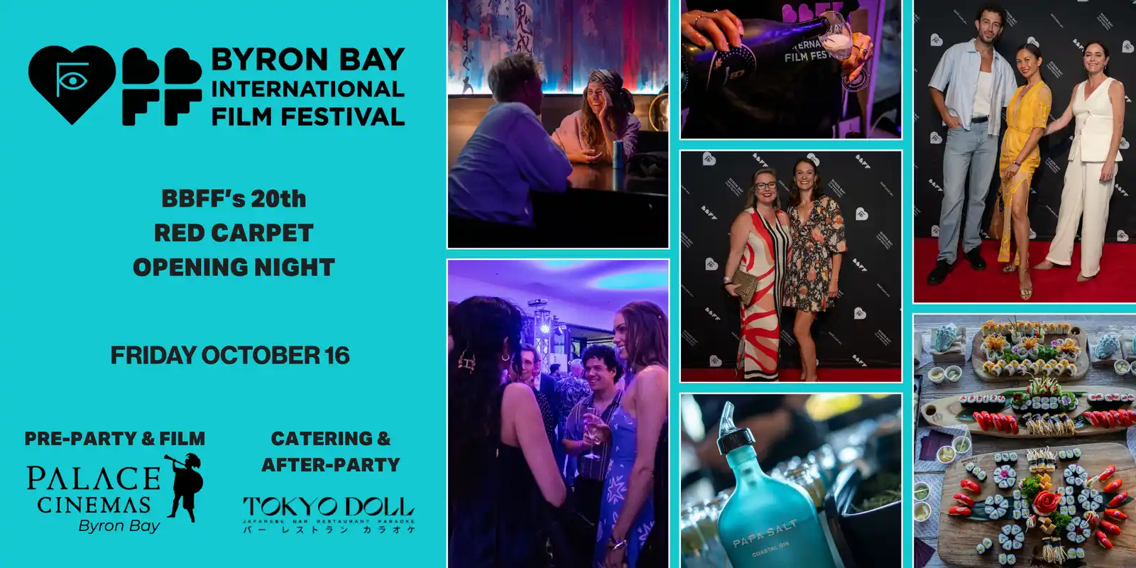 BBFF2026 Opening Night red carpet gala at Palace Byron Bay