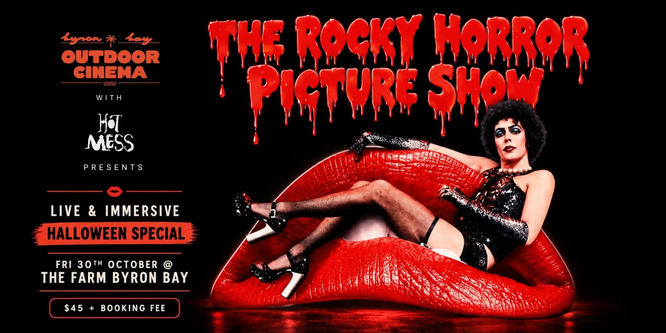 BBOC x Hot Mess #6: The Rocky Horror Picture Show at The Farm Byron Bay
